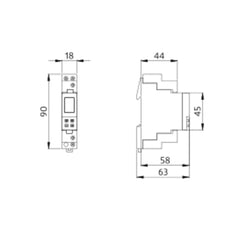 BEG TS-DW1 Digital Weekly Timer 1 Channel 1 Module - 92656