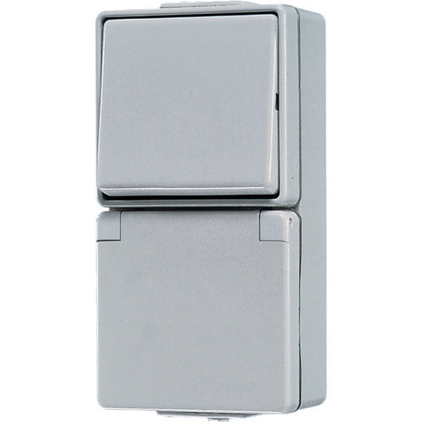 Jung WG600 Combination Switch With Socket RA - 676W