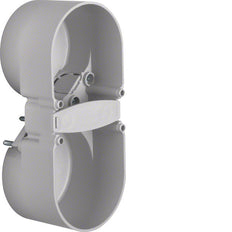Hager Berker Integro 2-Gang Contact Protection Box Grey - 9191502