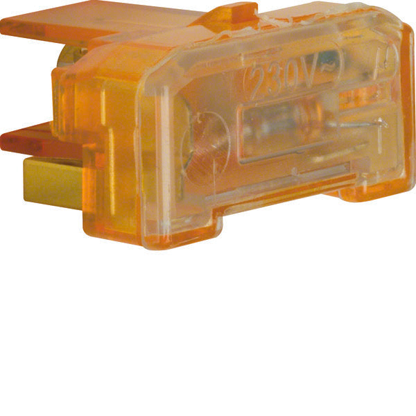 Hager Berker Neon Lamp Element With N-Terminal IP44 Orange 0.4MA - 167504
