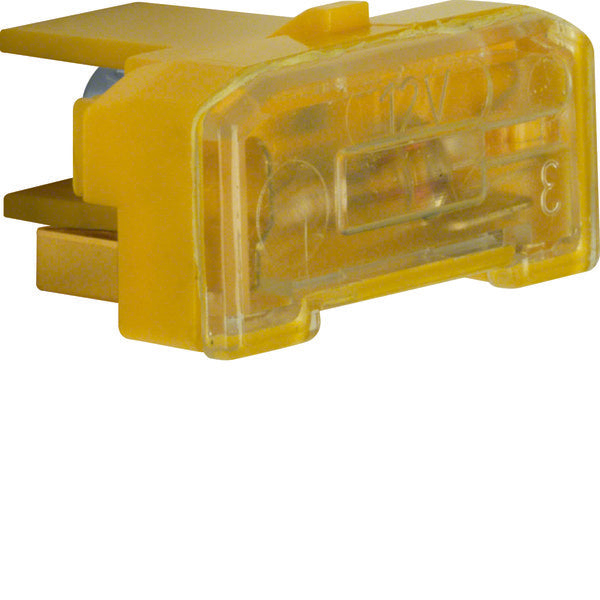 Hager Berker Yellow Glow Lamp Element 12V 65mA With N-Terminal - 167602