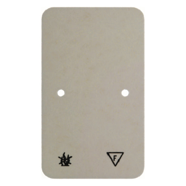 Hager Berker Base Plate Fire Resistant Double Socket Surface Mount White - 105340