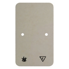 Hager Berker Base Plate Fire Resistant Double Socket Surface Mount White - 105340