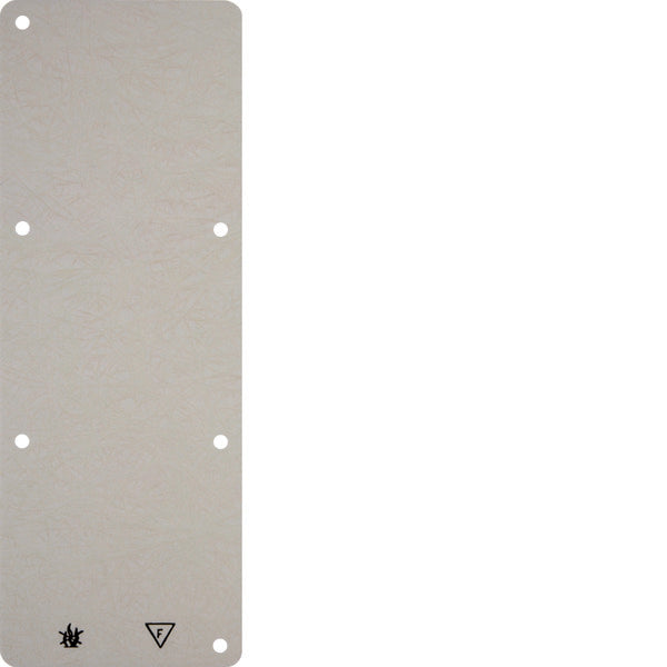 Hager Berker 3-Gang Base Plate - Fire Resistant - Surface Mount - White - 102132