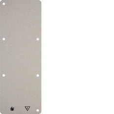 Hager Berker 3-Gang Base Plate - Fire Resistant - Surface Mount - White - 102132