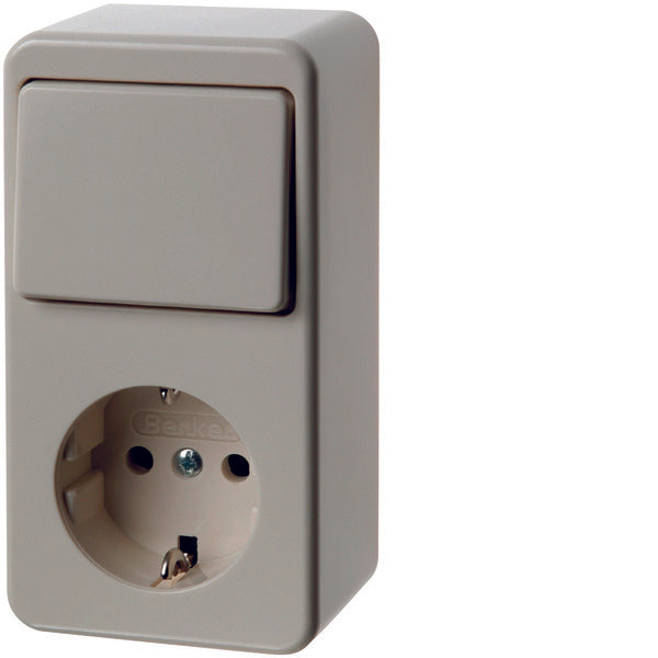 Combination Switch Socket Surface Mounted White - 61479640