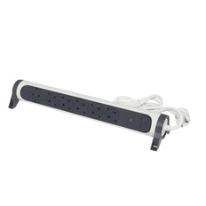 Rotatable And Mountable OSB 6x2P+A 1.5m Cord Black-White - 694509 [5 Pieces]