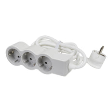 Legrand Standard Outlet 3x2P+A 1.5M Cord White-Gray - 694549 [10 Pieces]
