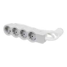 Legrand Standard Outlet 4x2P+A With 3m Cable - White/Gray - 694561 [10 Pieces]
