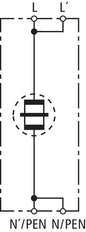 DEHNbloc 1 H 1-Pole 255V AC Lightning Current Arrester - 900222