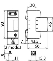 Dehn DGP M 255 FM N-PE Lightning Current Arrester - 961105