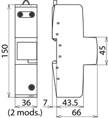 DEHNbloc Maxi Lightning Current Arrester Type 1 DBM 1 440 V AC - 961140