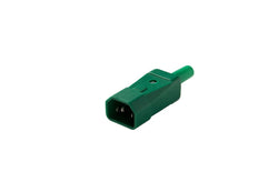 Martin Kaiser IEC Appliance Plug C14E 70 Degree Green With Earthing Contact - 749/GN [25 Pieces]