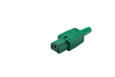 Martin Kaiser IEC C13 Appliance Socket 70 Degree 10 Amp Green - 794/GN [25 Pieces]