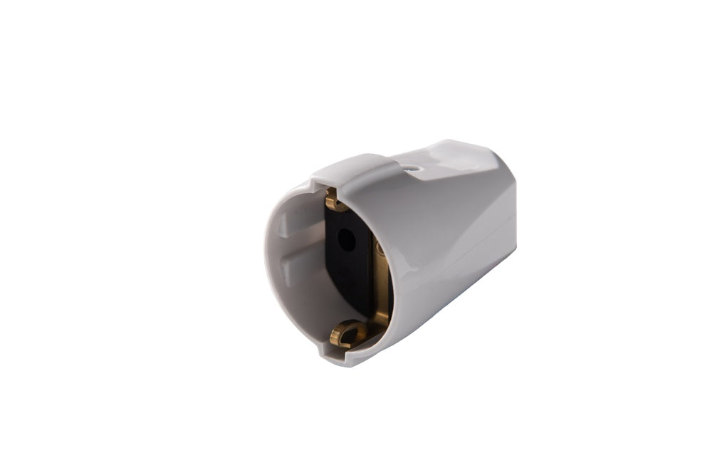 Martin Kaiser Arctic White Coupling Socket With Earth Contact And Shutter - 544KOT/KWS [40 Pieces]