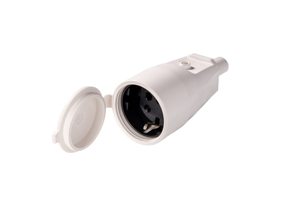 Martin Kaiser White PVC Coupling Socket With Shutter IP44 - 552K/KWS [20 Pieces]