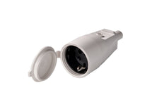 Martin Kaiser Grey PVC Coupling Socket IP44 With Shutter And Earthing - 552K/GR [20 Pieces]