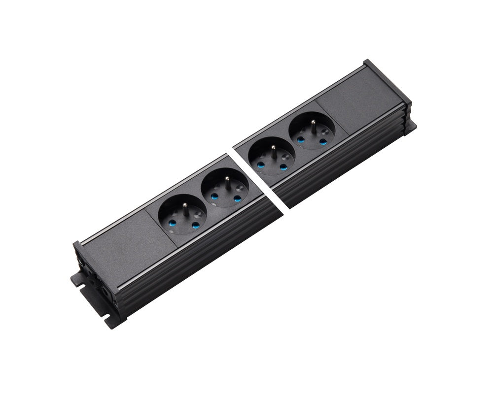 Martin Kaiser 5-Way Earthing Pin Power Strip with Shuttered Input Output - 1254/5-2/SW [10 Pieces]