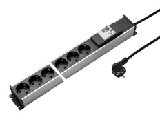 Martin Kaiser 6-Way Power Strip With 16A Groundfault Circuit Breaker - 1337ZL6SW3 [10 Pieces]