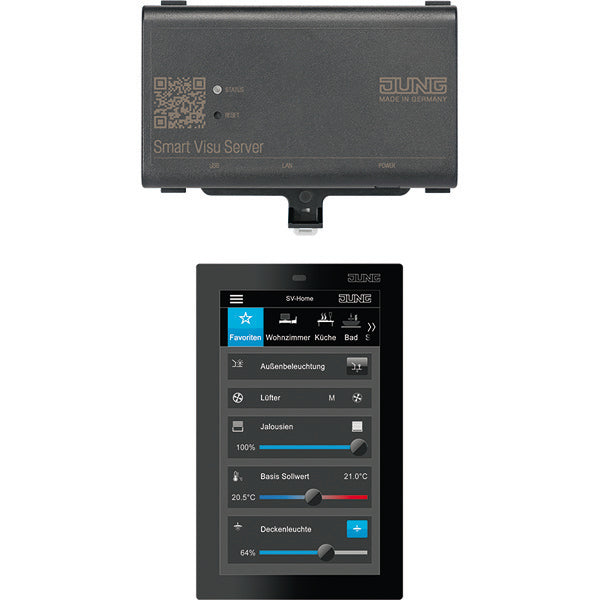 Jung SV-Server Set With Smart Control 5 - SV-S-SC5SW