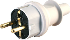 Grounded Plug Polyamide PVC IP44 Grey - 173004009 [10 Pieces]