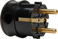 Kopp Right Angle Plug - Plastic - Side Entry - Black - 1785.0500.0 [25 Pieces]