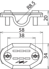 Dehn Number Plate Al Cleat Rd 16 Kit - 490116 [50 Pieces]