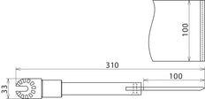 Dehn Scraper With Gear Coupling For Damp Cleaning Kit - 785329