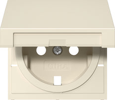 Gira Schuko Cover HC System 55 in Cream White - 492201