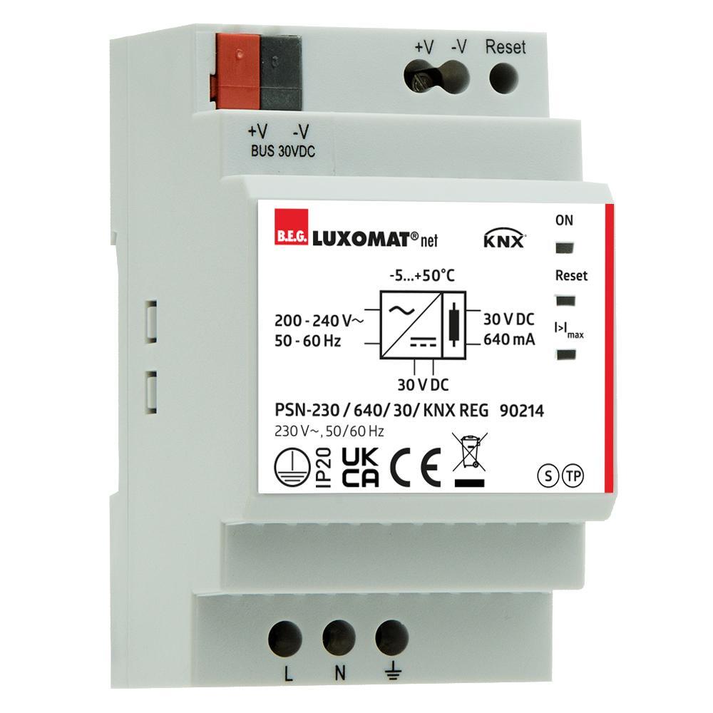 BEG KNX Regulated Grey Power Supply PSN-230/640/30 - 90214