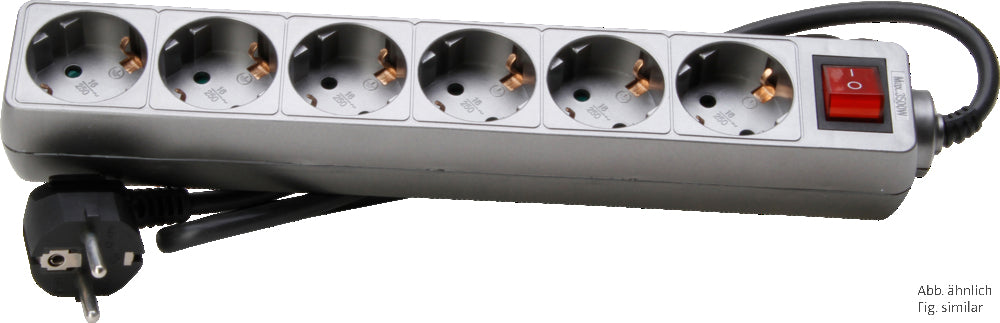 Kopp 6V Plug Socket with Switch Titanium Edge Grounding - 120943005 [10 Pieces]
