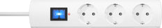 Kopp UNOversal Plus 3-Way Surge Protector White Cord - 233102005