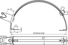 Dehn Roof Cond Holder DEHNgrip Adjustable 20mm For Rd 8mm - 206807