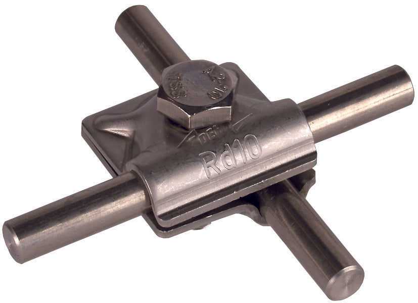 Dehn MV Clamp With Hexagon Screw 10mm Stainless Steel - 391059