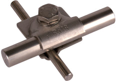 Dehn MV Clamp 8-10/16mm Stainless Steel With Hexagon Screw - 392059