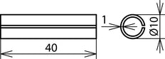 Dehn Cupal Sleeve Al Cu 50mm2 L 40mm Accessories - 562150 [2 pieces]