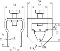 Single Screw Terminal Clamp For Earth Rods - 630120