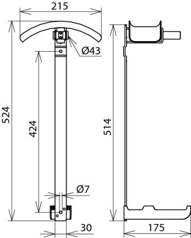 DEHN HV EKV ES40 Grey Bracket Storage Device - 700002