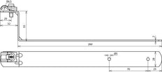 Dehn Quick Copper Roof Conductor Holder With Brace - 202037