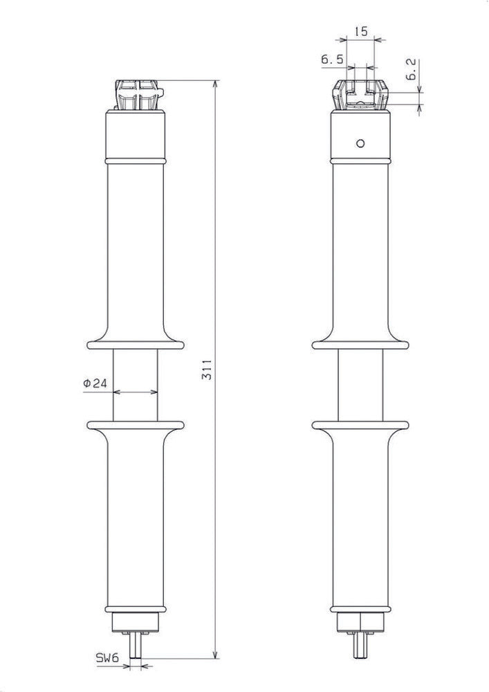 Dehn Earthing Handle Type VI EG 00 4A VI 285MM - 745922