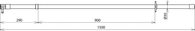Dehn Switching Stick 72KV 1500MM Length - 763615