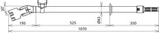Dehn Fuse Tong Angled For Up To 36KV D30-90mm L 1070mm - 765050