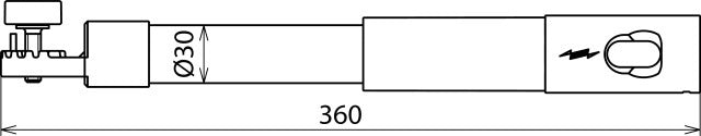 Dehn Insulation Element With Angled Gear Coupling 30 Degree - 766358