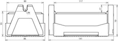 Dehn Flat Roof Conductor Holder FB2 With Block C35/45 Double Holder - 253060 [2 pieces]
