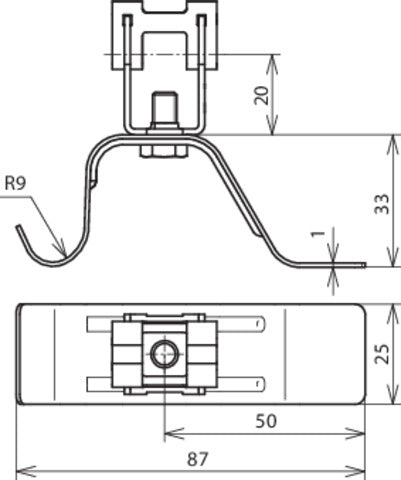 Dehn Stainless Steel Roof Conductor Holder 20mm With Brace - 206369 [2 pieces]