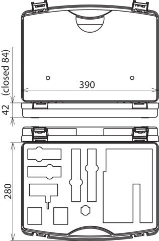 Dehn Storage Case Plastic For Dehncap 395x295x105mm - 767107