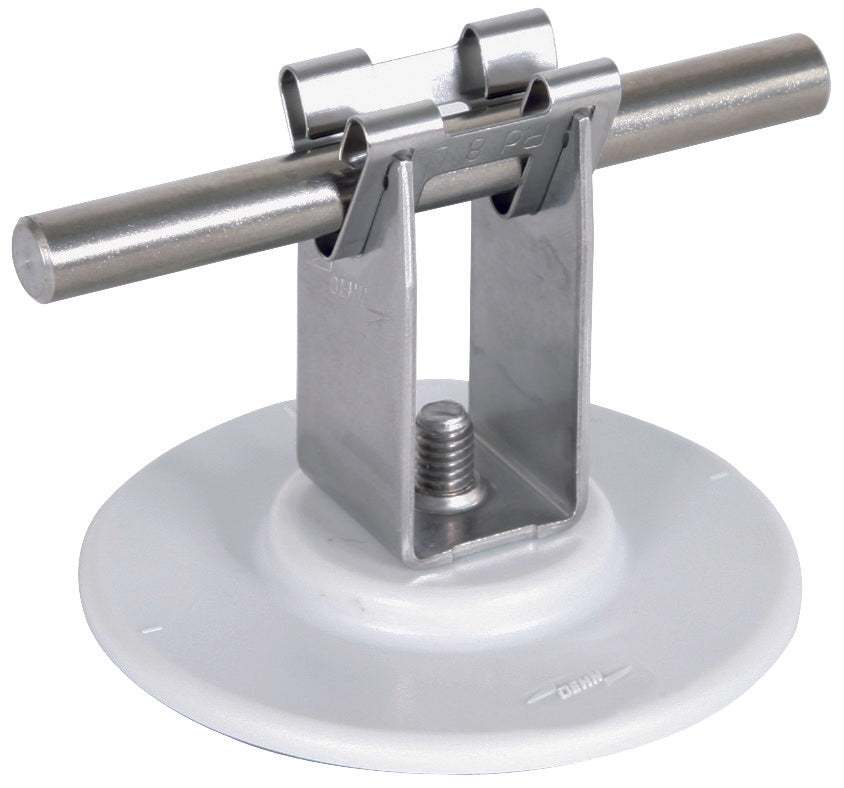 Dehn Roof Conductor Holder Adhesive Pad 32mm Stainless Steel - 297120
