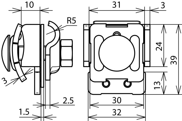 Dehn Bimetallic Saddle Clamp St Tzn Cu Clamping Range 0.7-8mm - 365117