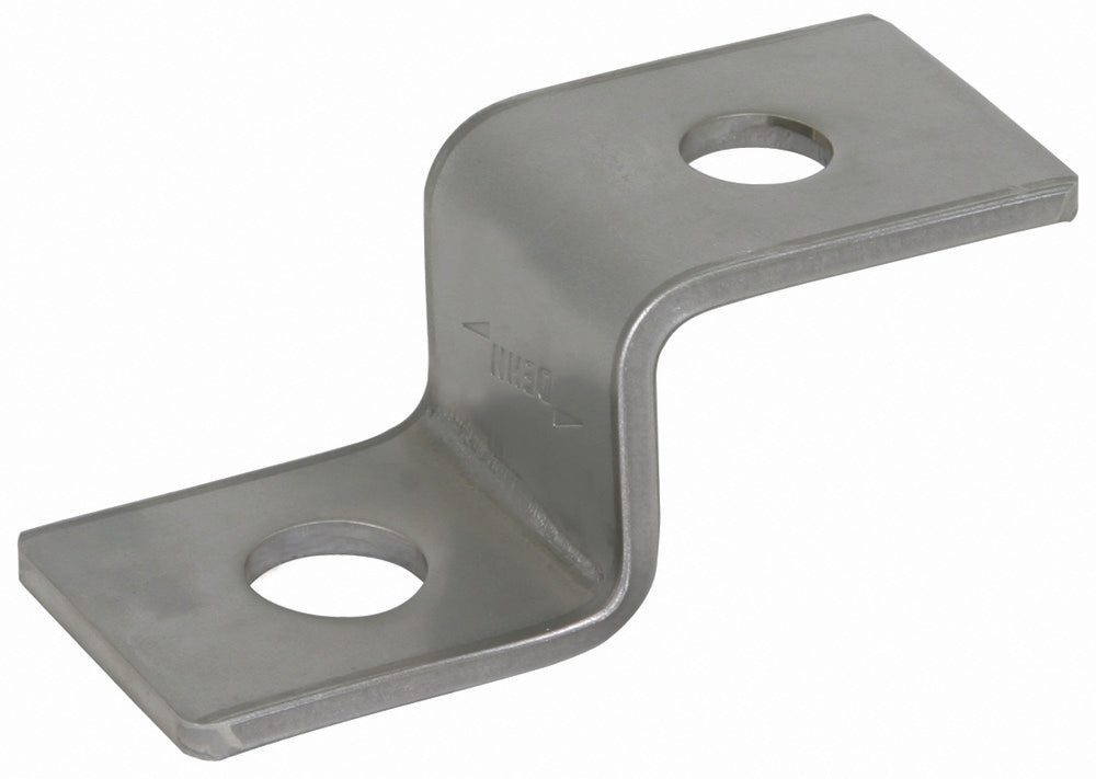 Dehn Z-Shaped End Piece With 1 Hole Each D 10.5mm And D 12.5mm StSt - 390499 [2 pieces]