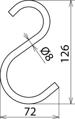 Dehn Hook 8mm For Fixing Covering Cloths 1000V - 785648